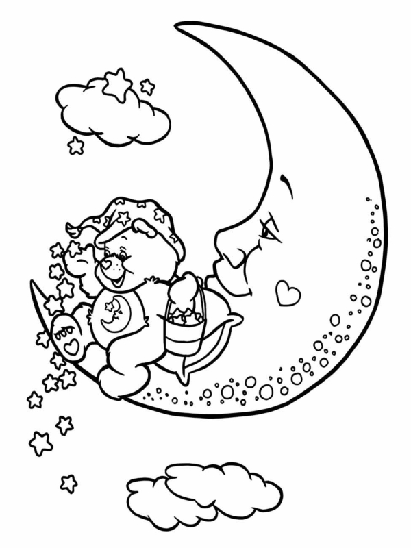 Desenhos de Lua para Imprimir e Colorir