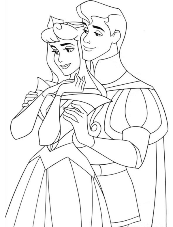 Desenhos de A Bela Adormecida para Imprimir e Colorir