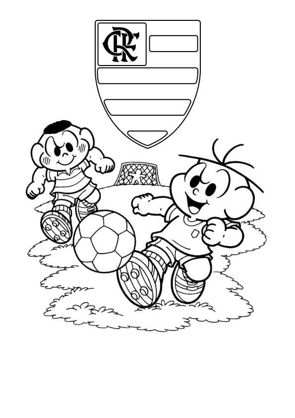 Desenhos de Flamengo para Imprimir e Colorir