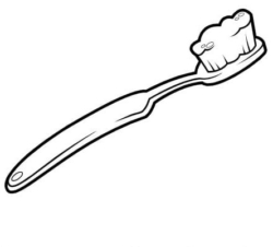 Desenhos de Escova de Dente para Imprimir e Colorir