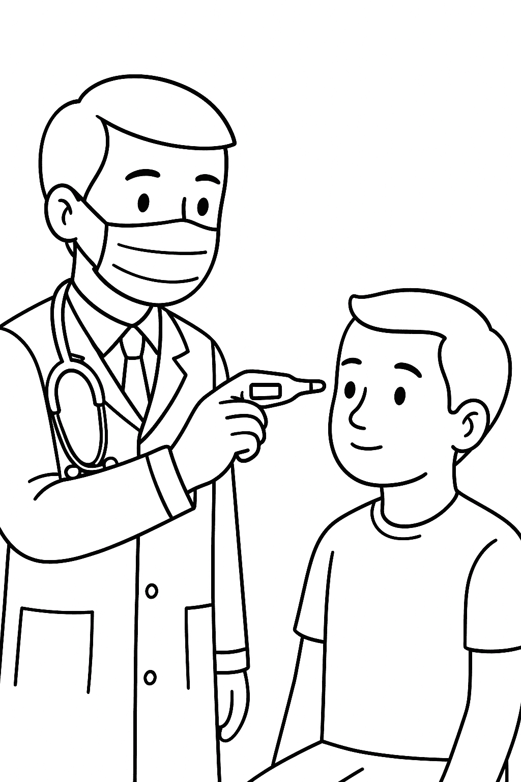 Desenhos de Médico para Imprimir e Colorir