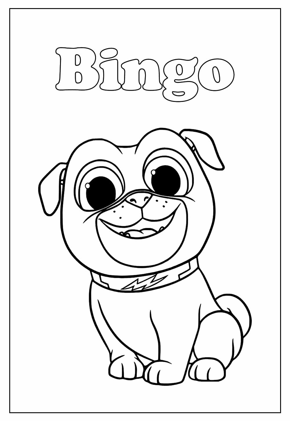 Desenhos de Puppy Dog Pals para Imprimir e Colorir