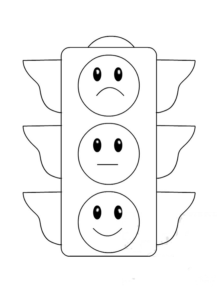 Desenhos de Semáforo para Imprimir e Colorir