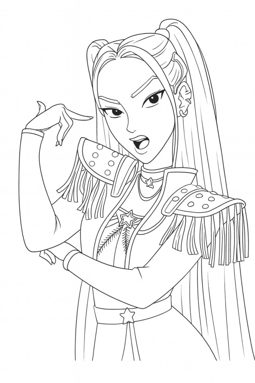 Desenhos de Huntrix para Imprimir e Colorir