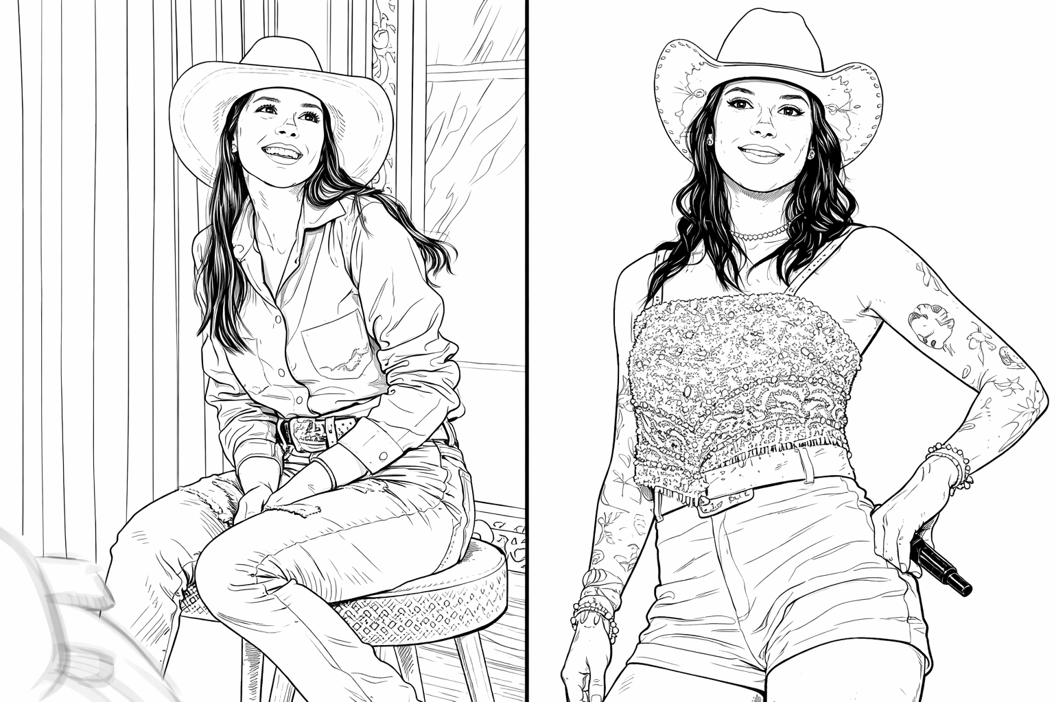 Desenhos de Ana Castela para Imprimir e Colorir