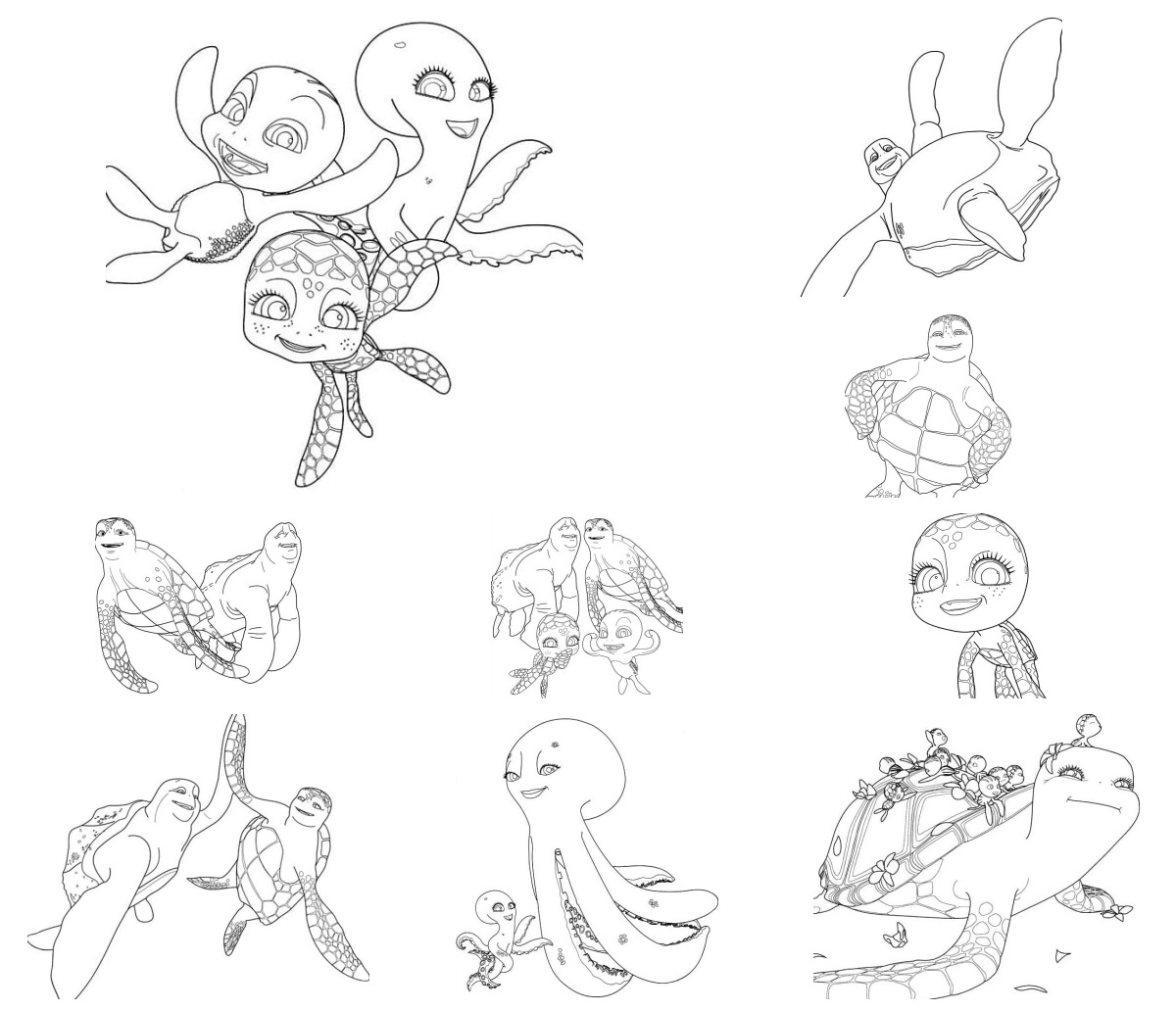 21 desenhos de As Aventuras de Sammy — Para colorir e imprimir