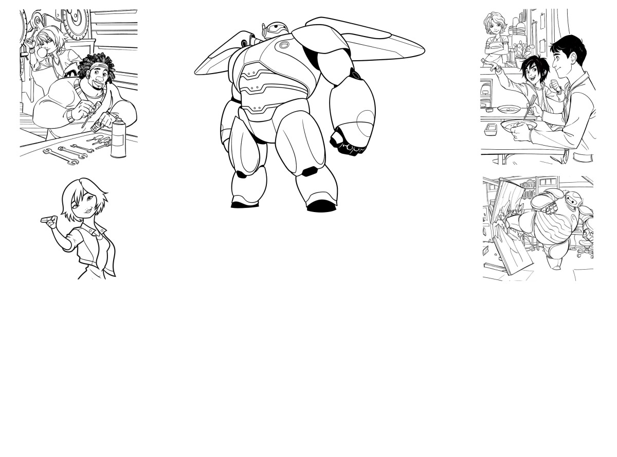 29 desenhos de Baymax — Para colorir e imprimir 29 desenhos de Baymax — Para colorir e imprimir