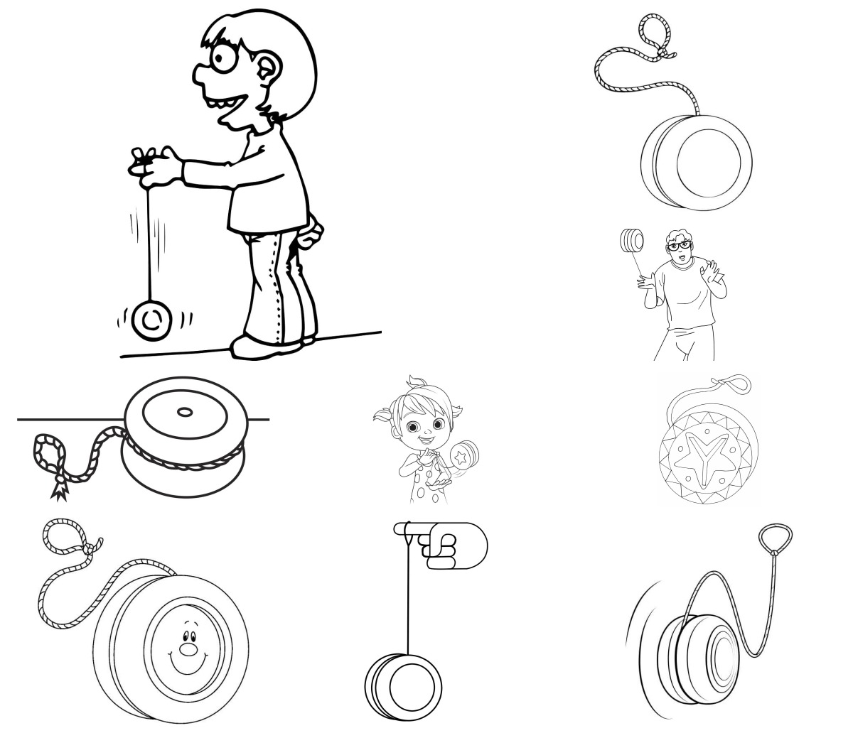 17 desenhos de Ioiô — Para colorir e imprimir