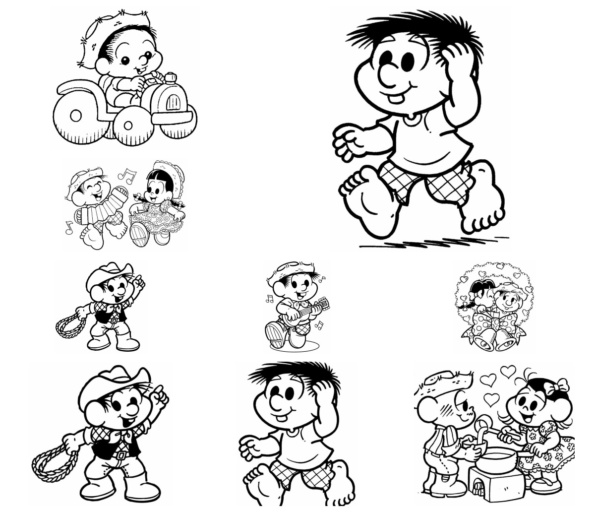 21 desenhos de Chico Bento — Para colorir e imprimir 21 desenhos de Chico Bento — Para colorir e imprimir