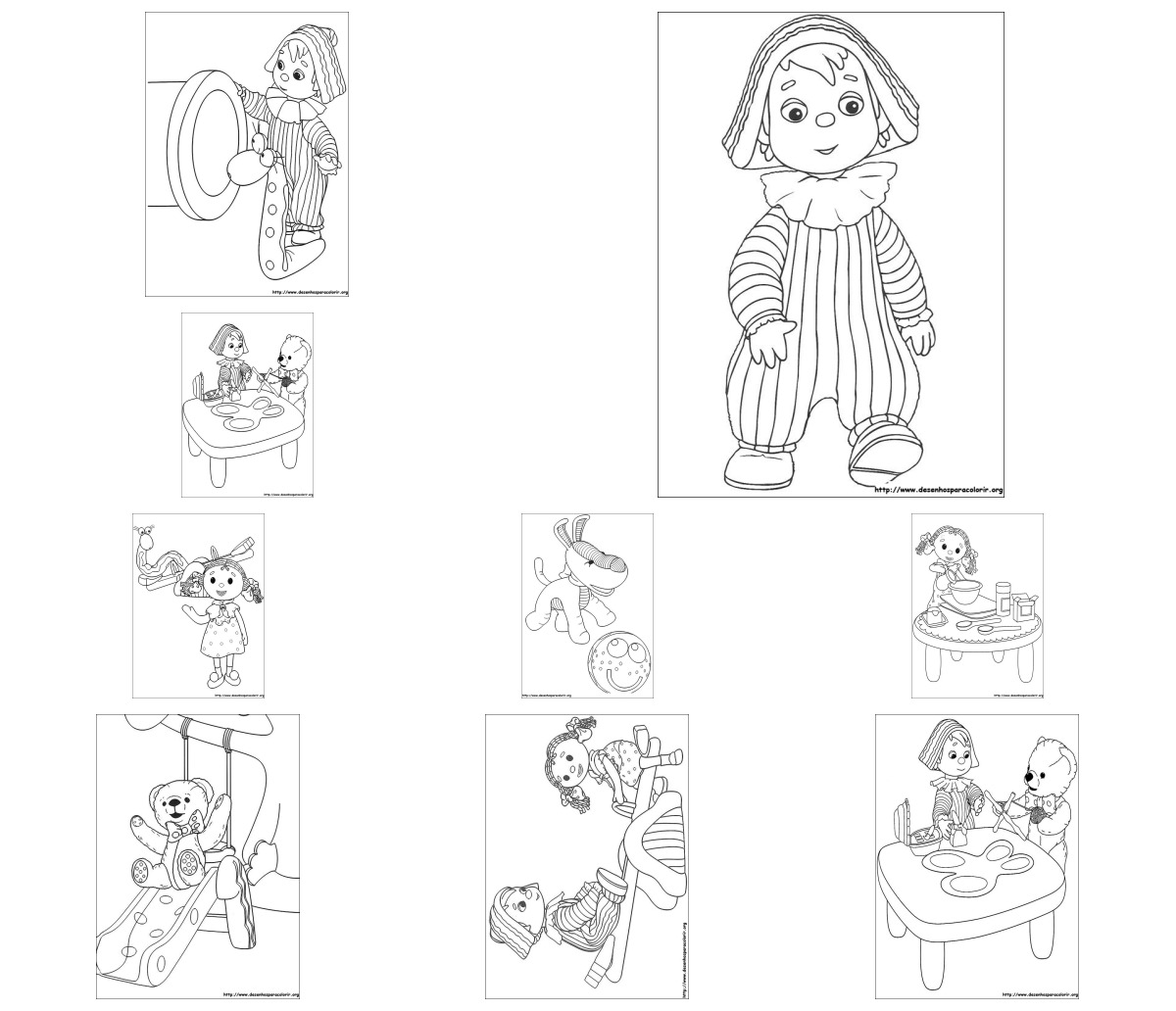 53 desenhos de Andy Pandy — Para colorir e imprimir 53 desenhos de Andy Pandy — Para colorir e imprimir