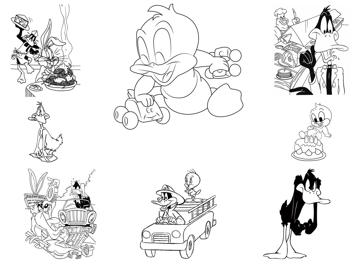 21 desenhos de Patolino — Para colorir e imprimir 21 desenhos de Patolino — Para colorir e imprimir