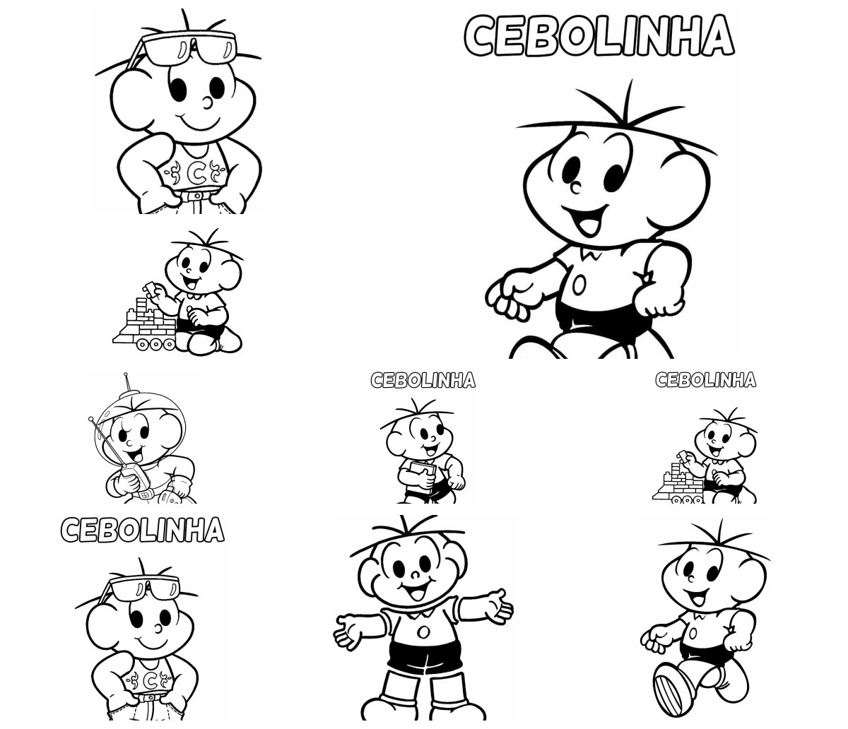 25 desenhos de Cebolinha — Para colorir e imprimir 25 desenhos de Cebolinha — Para colorir e imprimir