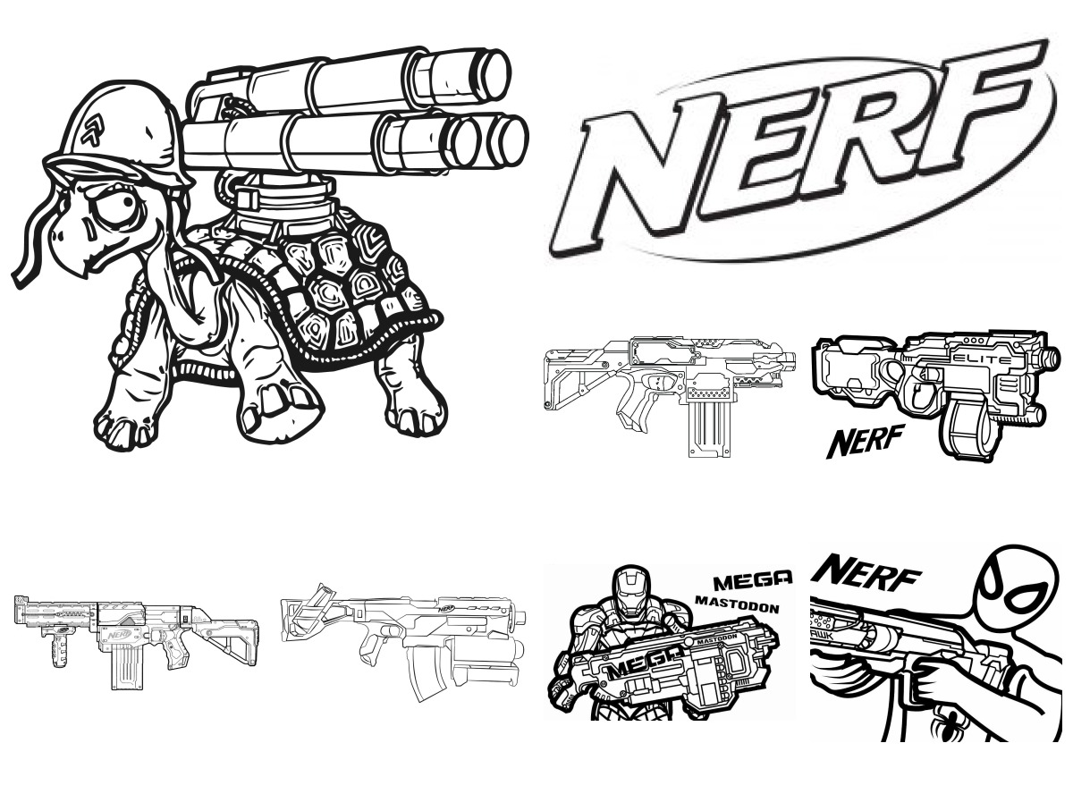 13 desenhos de Nerf — Para colorir e imprimir 13 desenhos de Nerf — Para colorir e imprimir