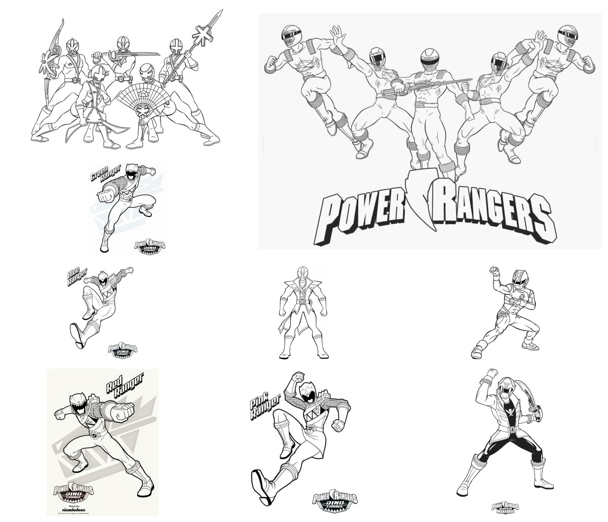 25 desenhos de Power Rangers — Para colorir e imprimir 25 desenhos de Power Rangers — Para colorir e imprimir