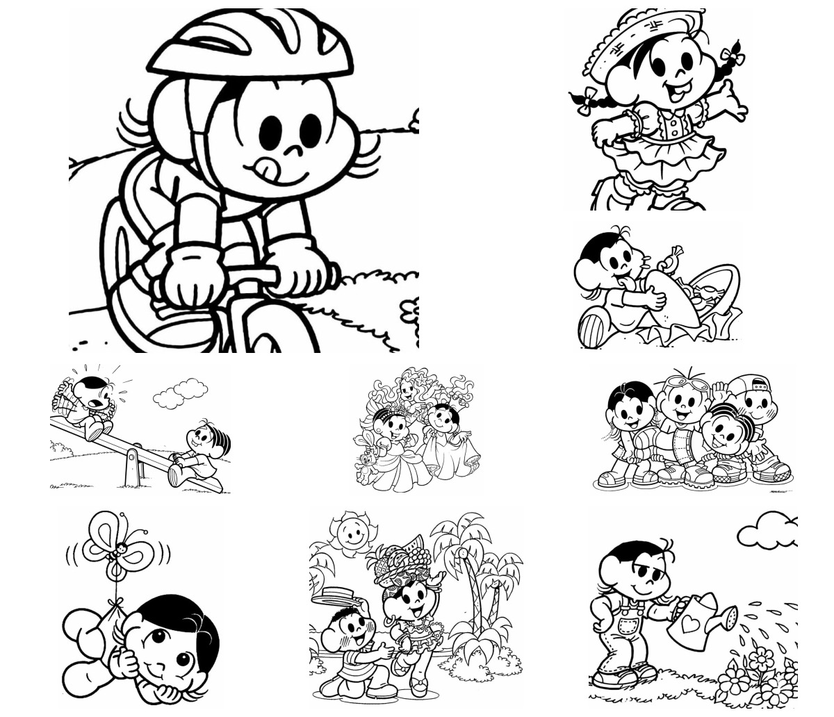 27 desenhos de Magali — Para colorir e imprimir