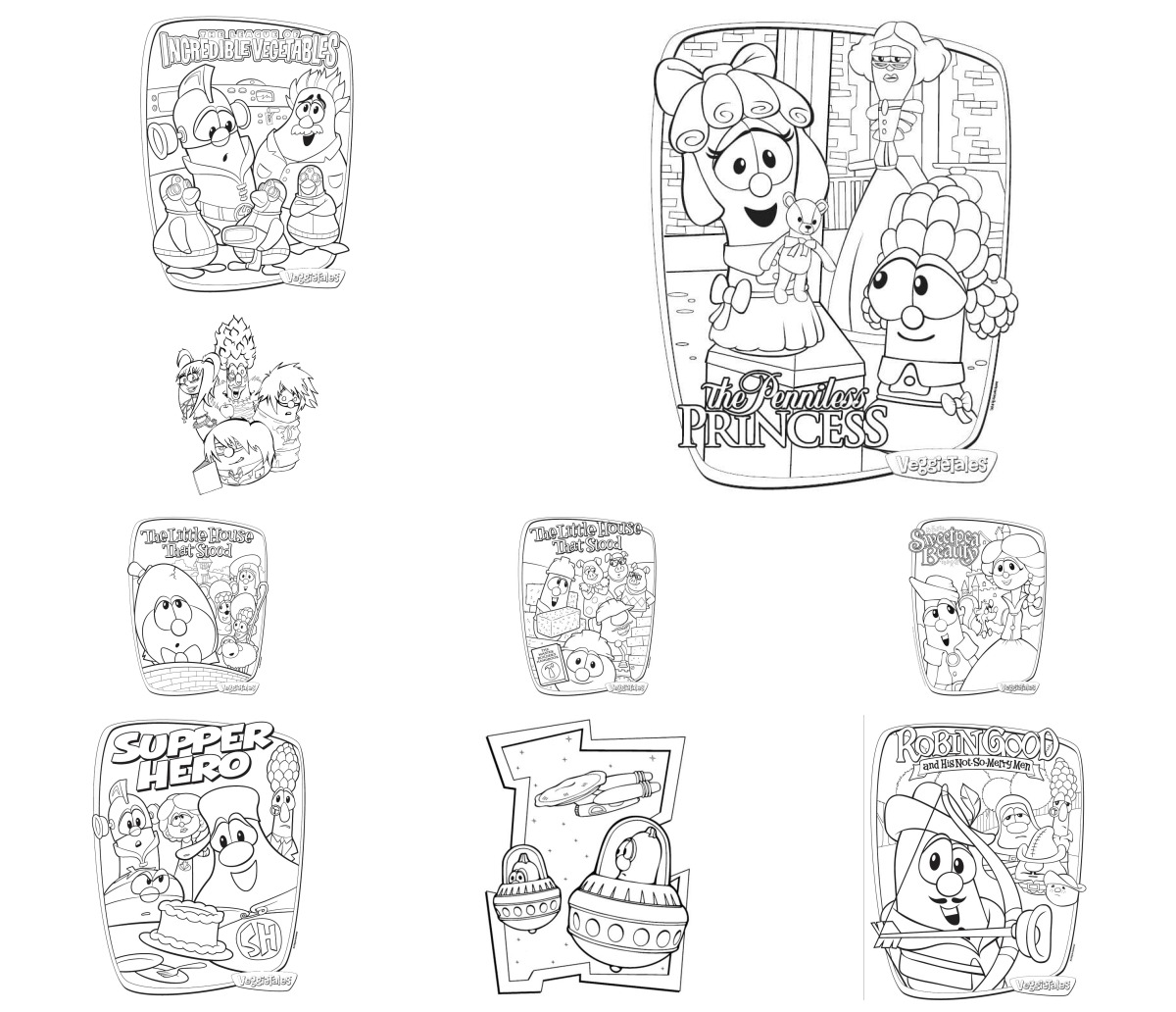 42 desenhos de Os Vegetais — Para colorir e imprimir
