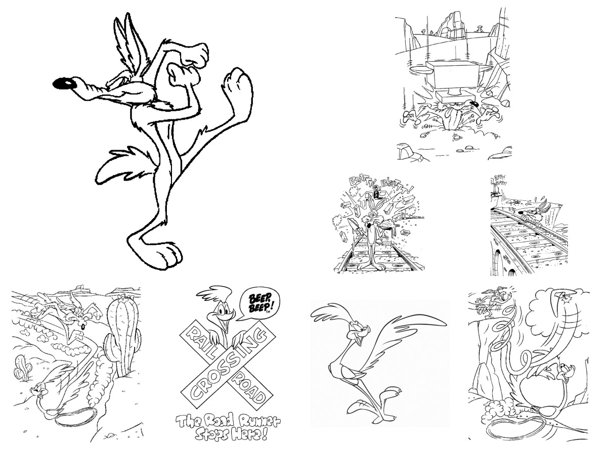 15 desenhos de Papa Léguas — Para colorir e imprimir