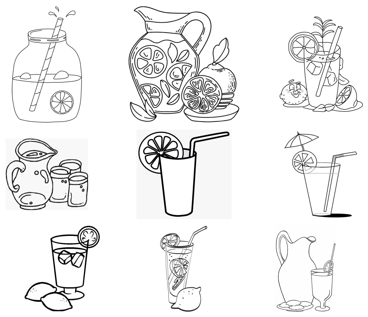 16 desenhos de Limonada — Para colorir e imprimir