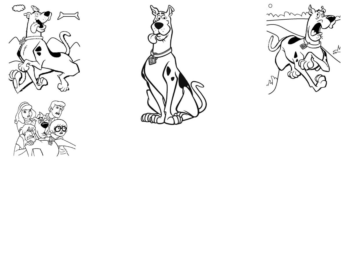 15 desenhos de Scooby Doo — Para colorir e imprimir