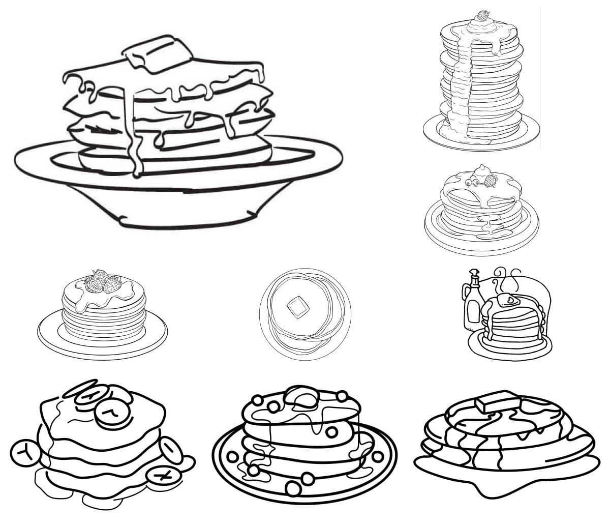 16 desenhos de Panqueca — Para colorir e imprimir 16 desenhos de Panqueca — Para colorir e imprimir