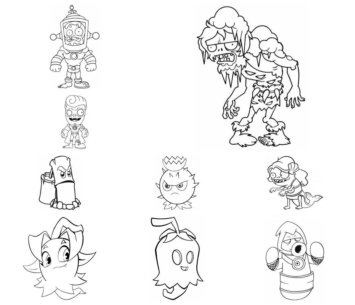 79 desenhos de Plants vs Zombies — Para colorir e imprimir 79 desenhos de Plants vs Zombies — Para colorir e imprimir