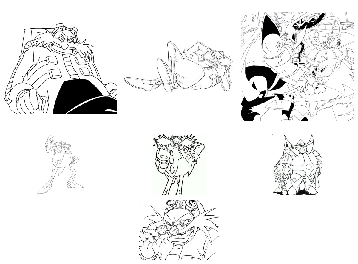 17 desenhos de Robotnik — Para colorir e imprimir 17 desenhos de Robotnik — Para colorir e imprimir