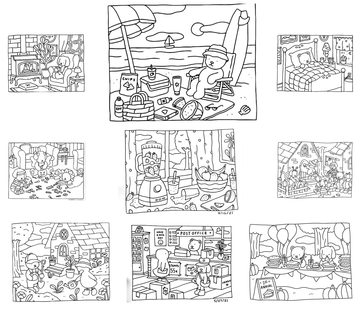 16 desenhos de Bobbie Goods — Para colorir e imprimir 16 desenhos de Bobbie Goods — Para colorir e imprimir