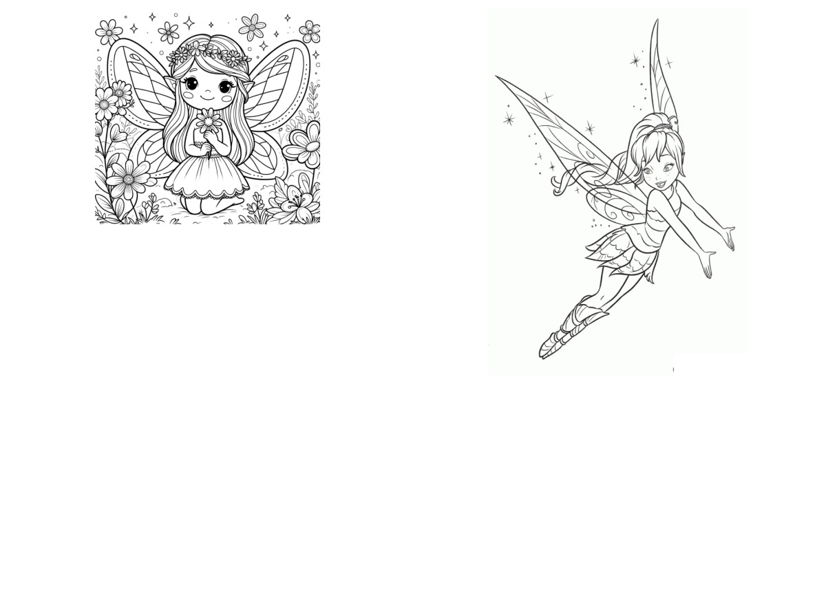 19 desenhos de Fadas — Para colorir e imprimir 19 desenhos de Fadas — Para colorir e imprimir