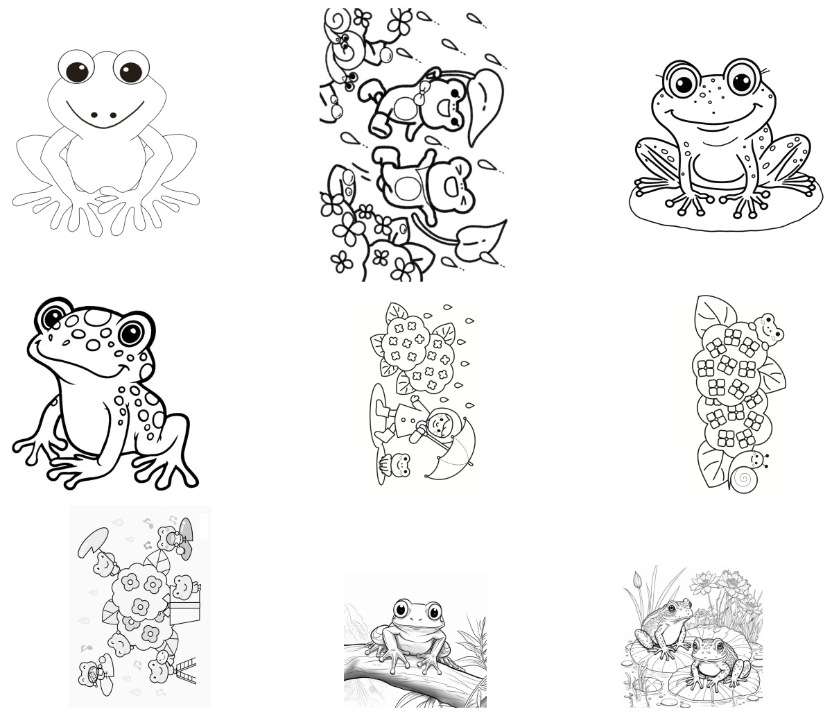 12 desenhos de Sapo — Para colorir e imprimir 12 desenhos de Sapo — Para colorir e imprimir