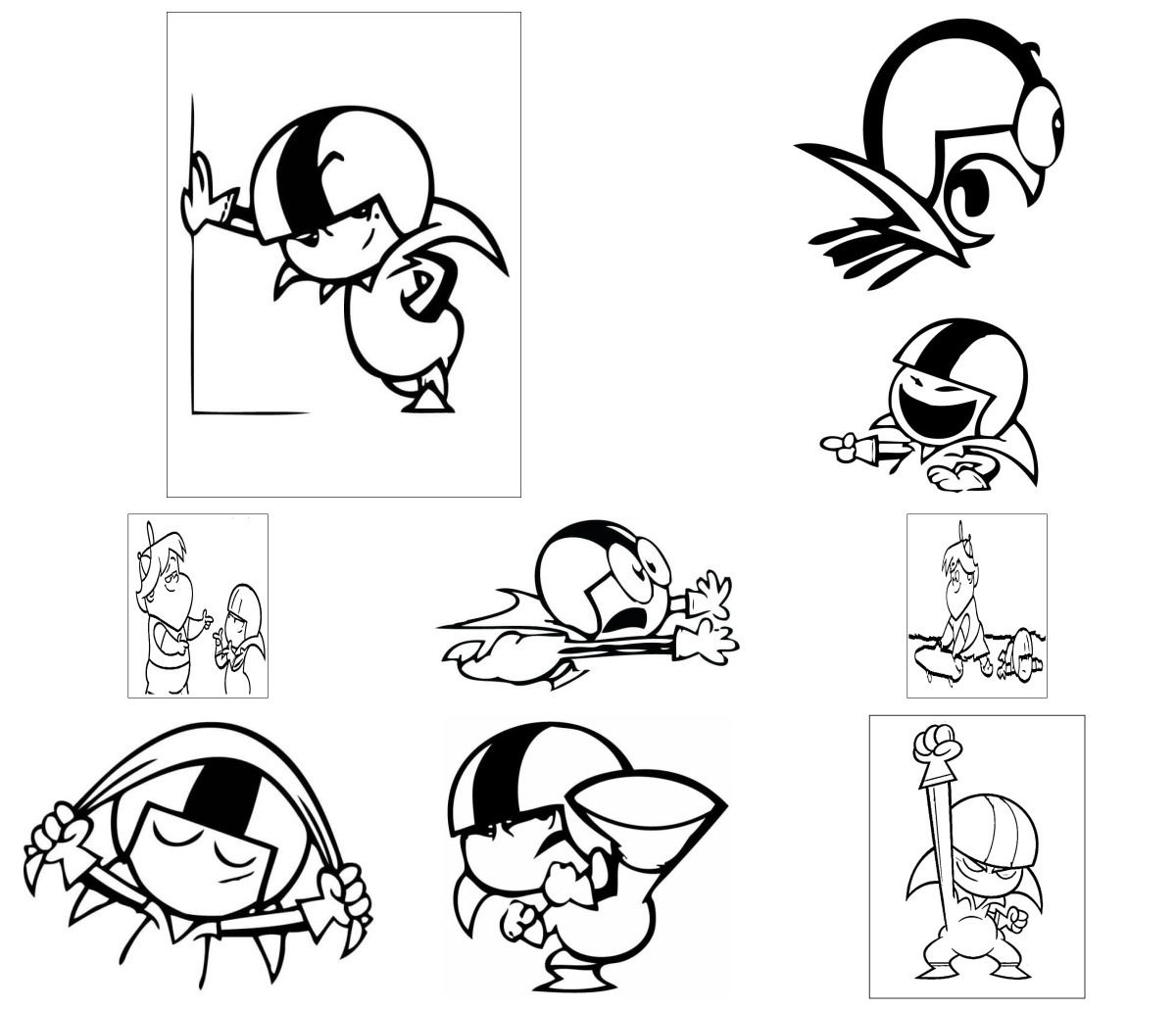 15 desenhos de Kick Buttowski — Para colorir e imprimir