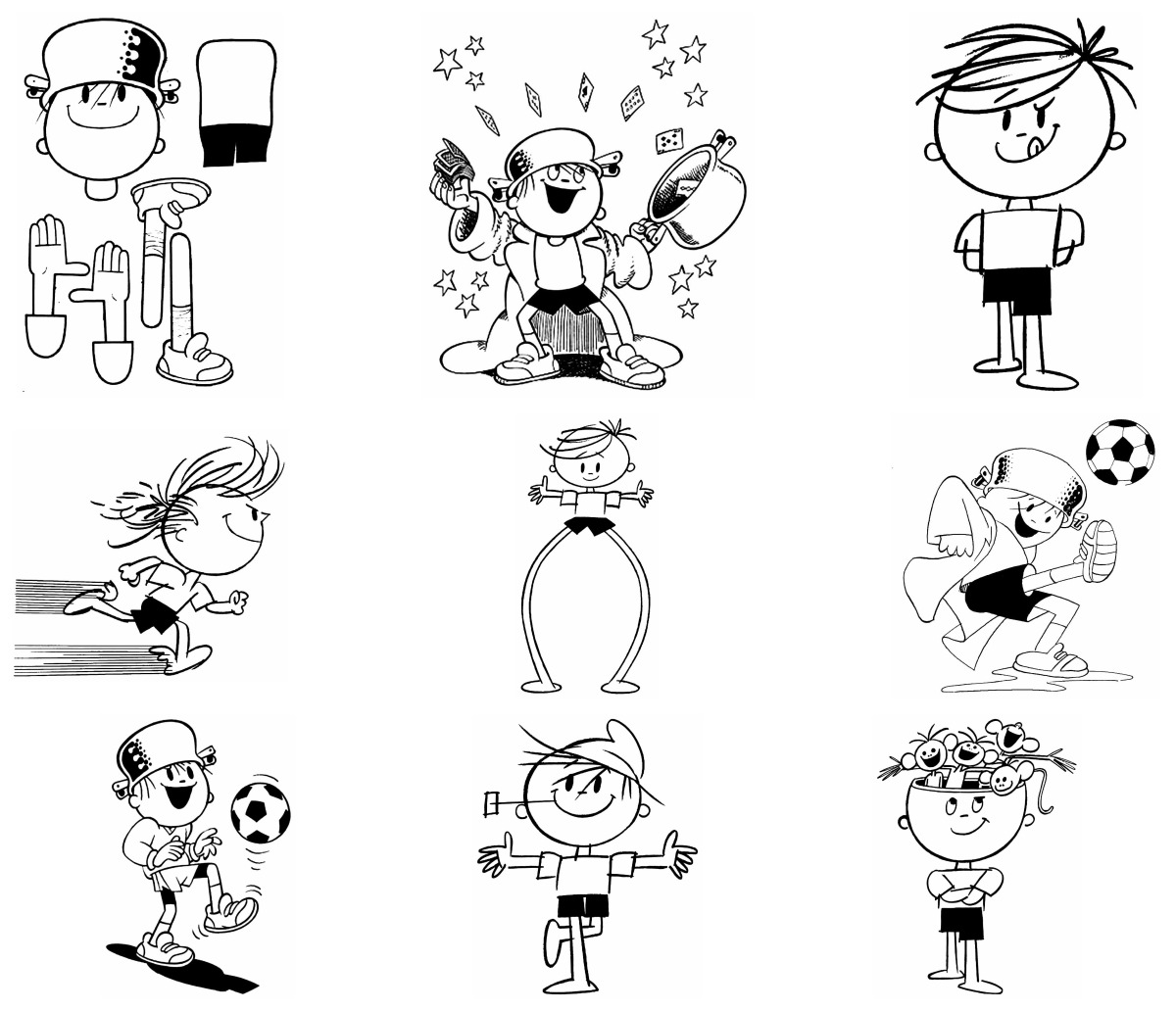 10 desenhos de Menino Maluquinho — Para colorir e imprimir