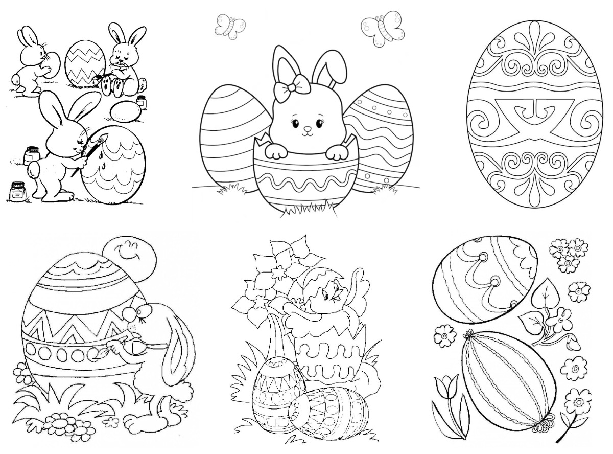 64 desenhos de Páscoa — Para colorir e imprimir 64 desenhos de Páscoa — Para colorir e imprimir