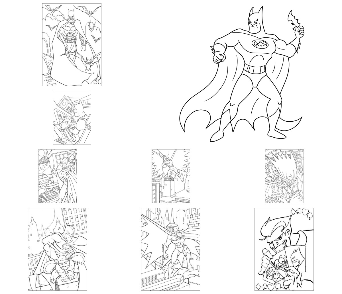 25 desenhos de Batman — Para colorir e imprimir 25 desenhos de Batman — Para colorir e imprimir