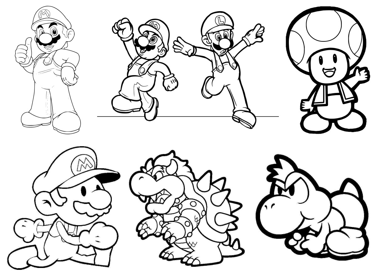 71 desenhos de Mario — Para colorir e imprimir 71 desenhos de Mario — Para colorir e imprimir