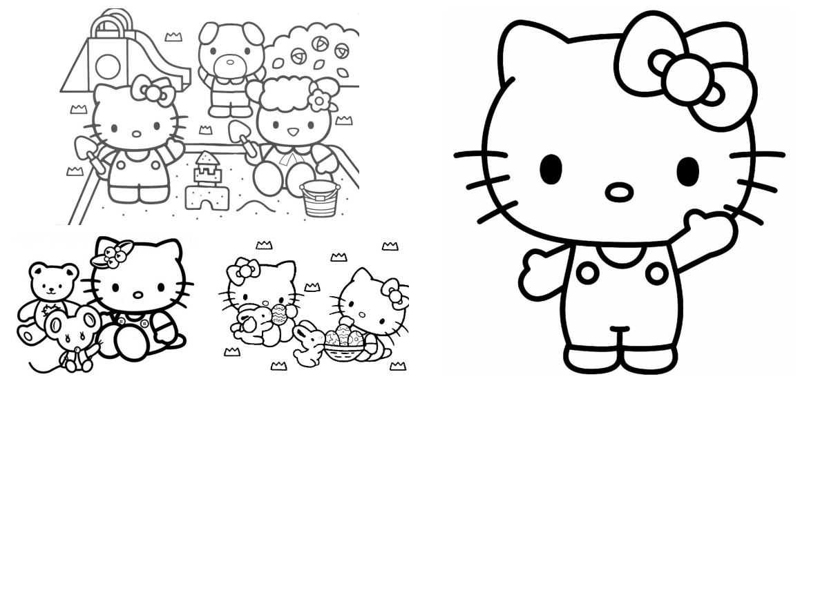 67 desenhos de Hello Kitty — Para colorir e imprimir