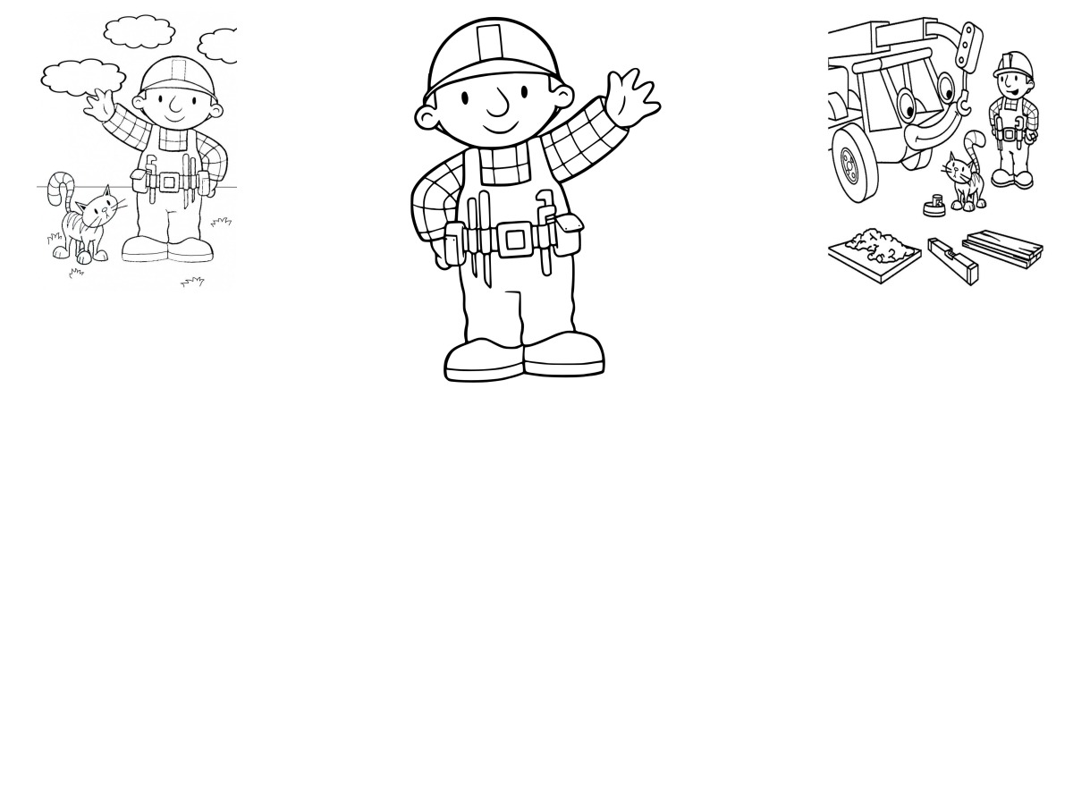25 desenhos de Bob, o Construtor — Para colorir e imprimir 25 desenhos de Bob, o Construtor — Para colorir e imprimir