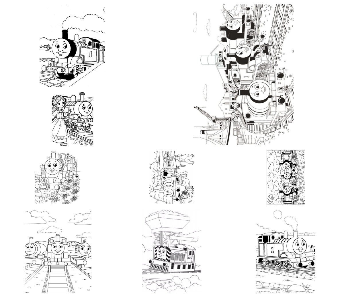 16 desenhos de Bob, o Trem — Para colorir e imprimir 16 desenhos de Bob, o Trem — Para colorir e imprimir