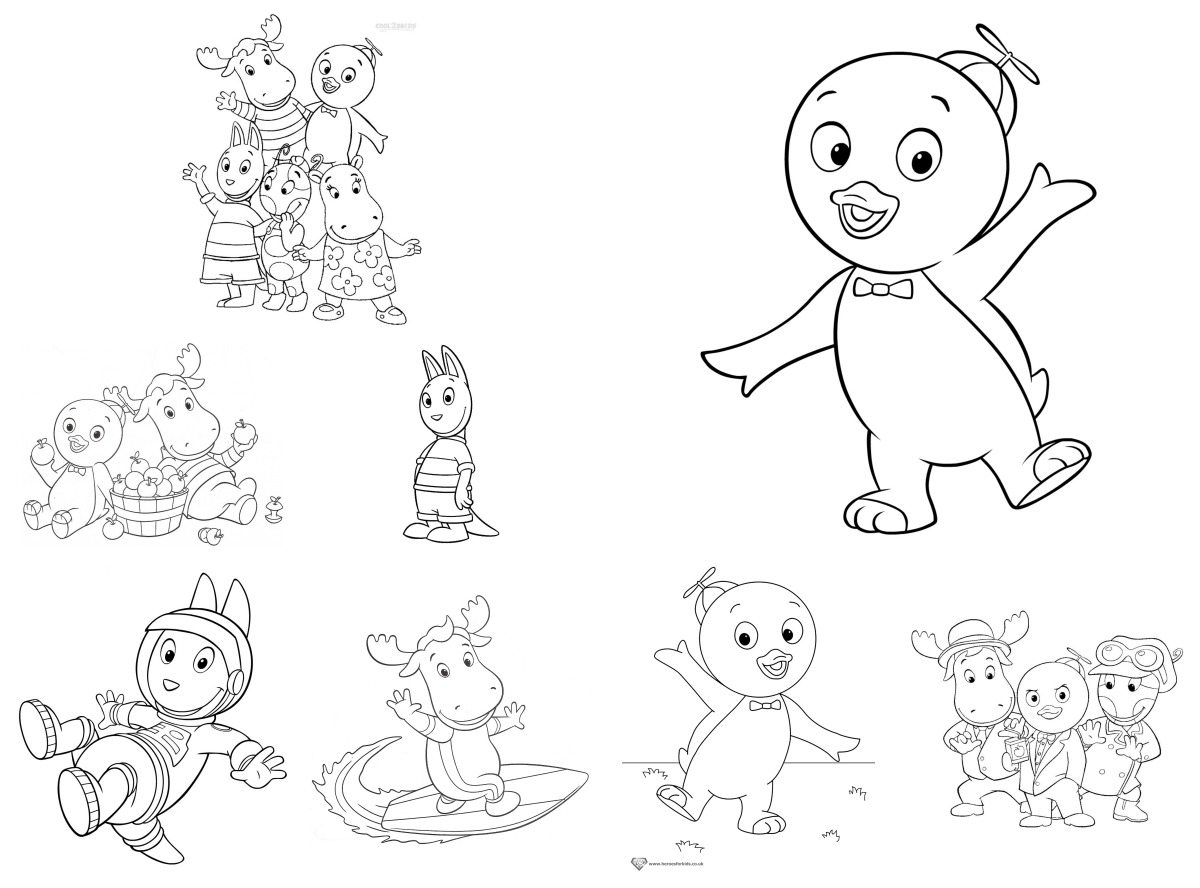 11 desenhos de Backyardigans — Para colorir e imprimir