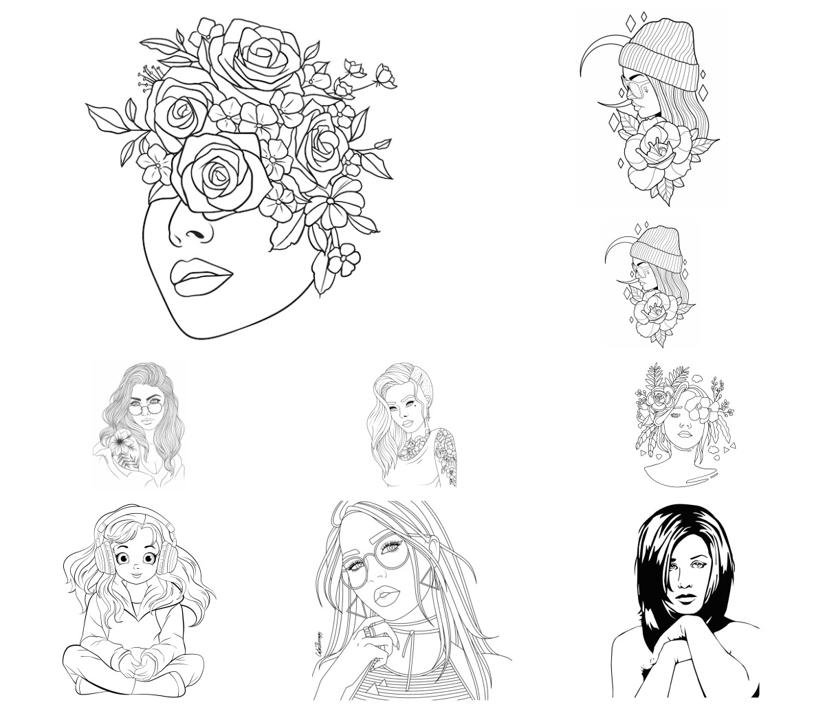 13 desenhos de Tumblr — Para colorir e imprimir