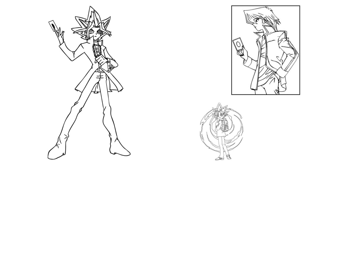 11 desenhos de Yu-Gi-Oh — Para colorir e imprimir