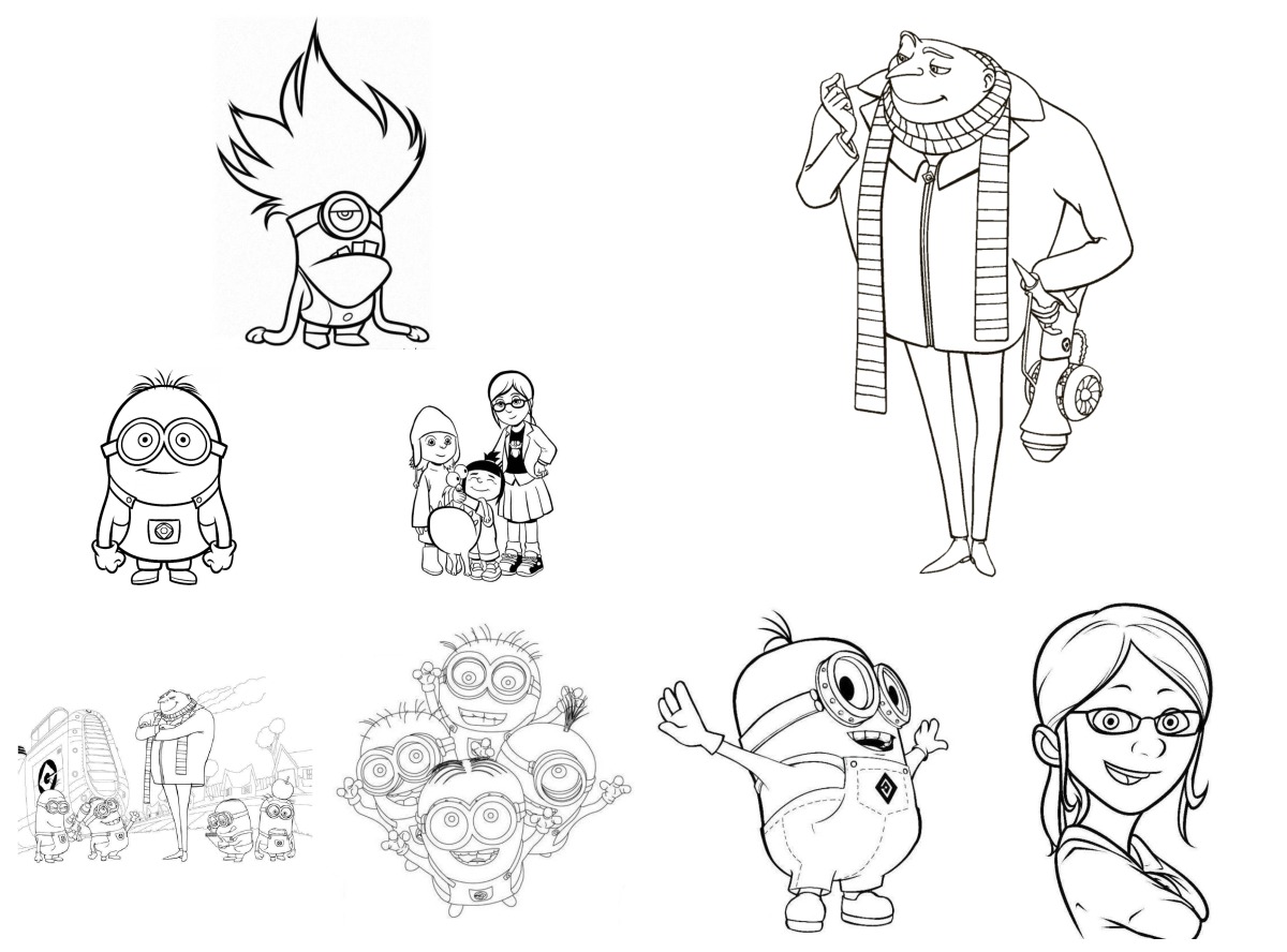 22 desenhos de Meu Malvado Favorito — Para colorir e imprimir 22 desenhos de Meu Malvado Favorito — Para colorir e imprimir