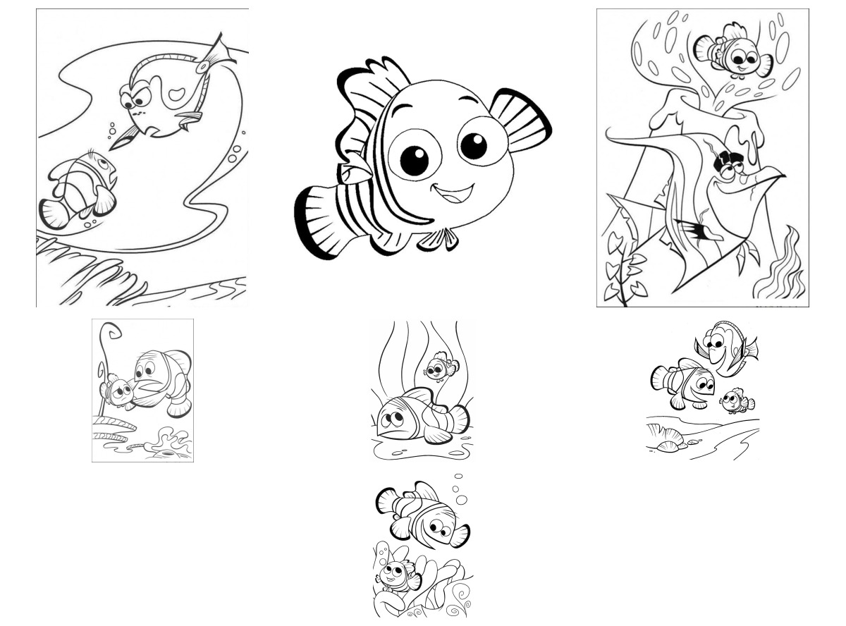 22 desenhos de Procurando Nemo — Para colorir e imprimir 22 desenhos de Procurando Nemo — Para colorir e imprimir