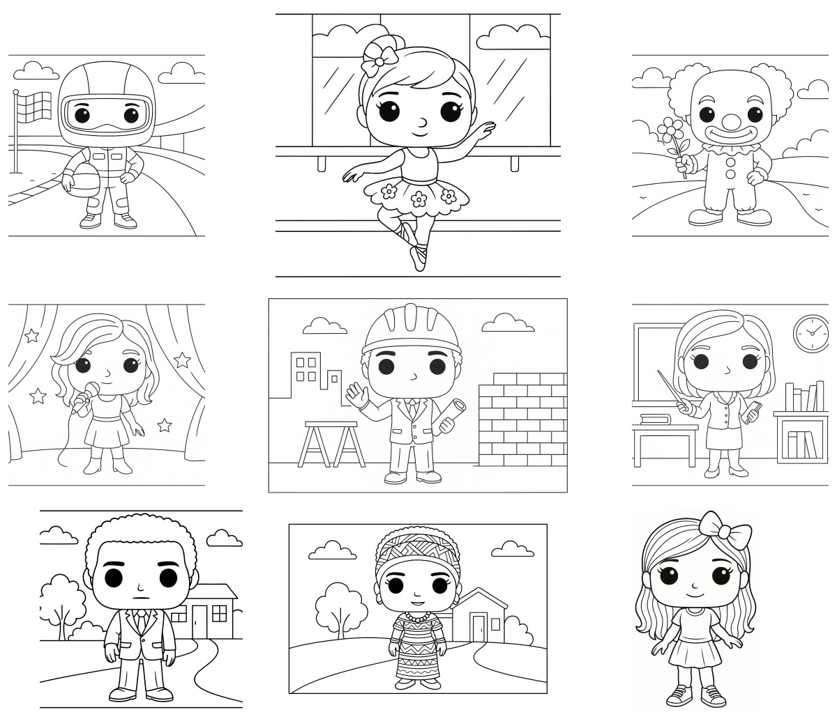 17 desenhos de Funko Pop — Para colorir e imprimir 17 desenhos de Funko Pop — Para colorir e imprimir