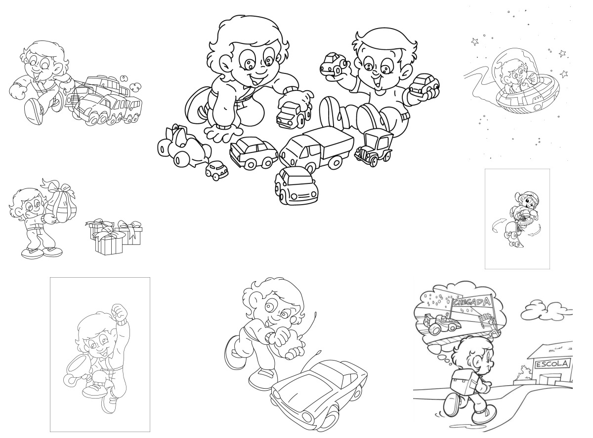 8 desenhos de Senninha — Para colorir e imprimir