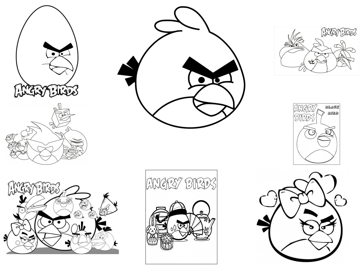 29 desenhos de Angry Birds — Para colorir e imprimir