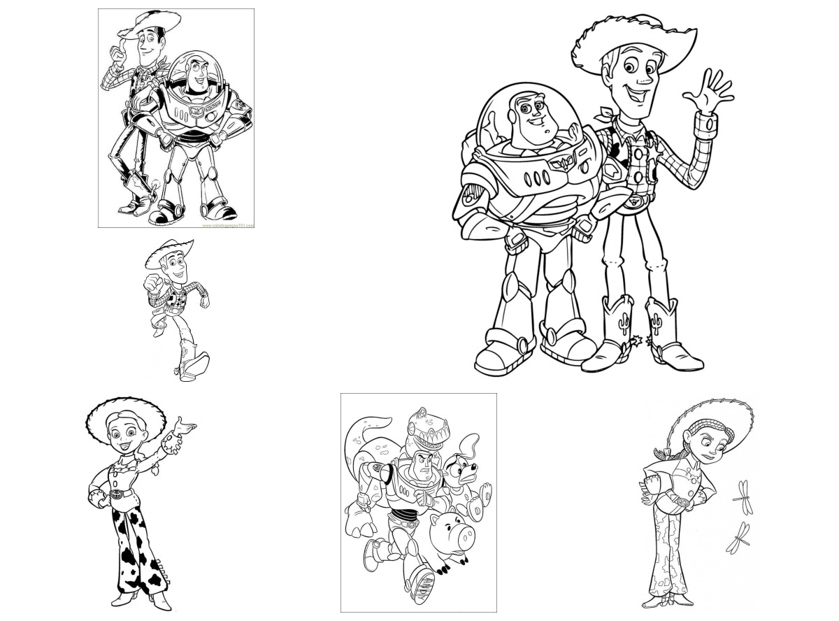 21 desenhos de Toy Story — Para colorir e imprimir