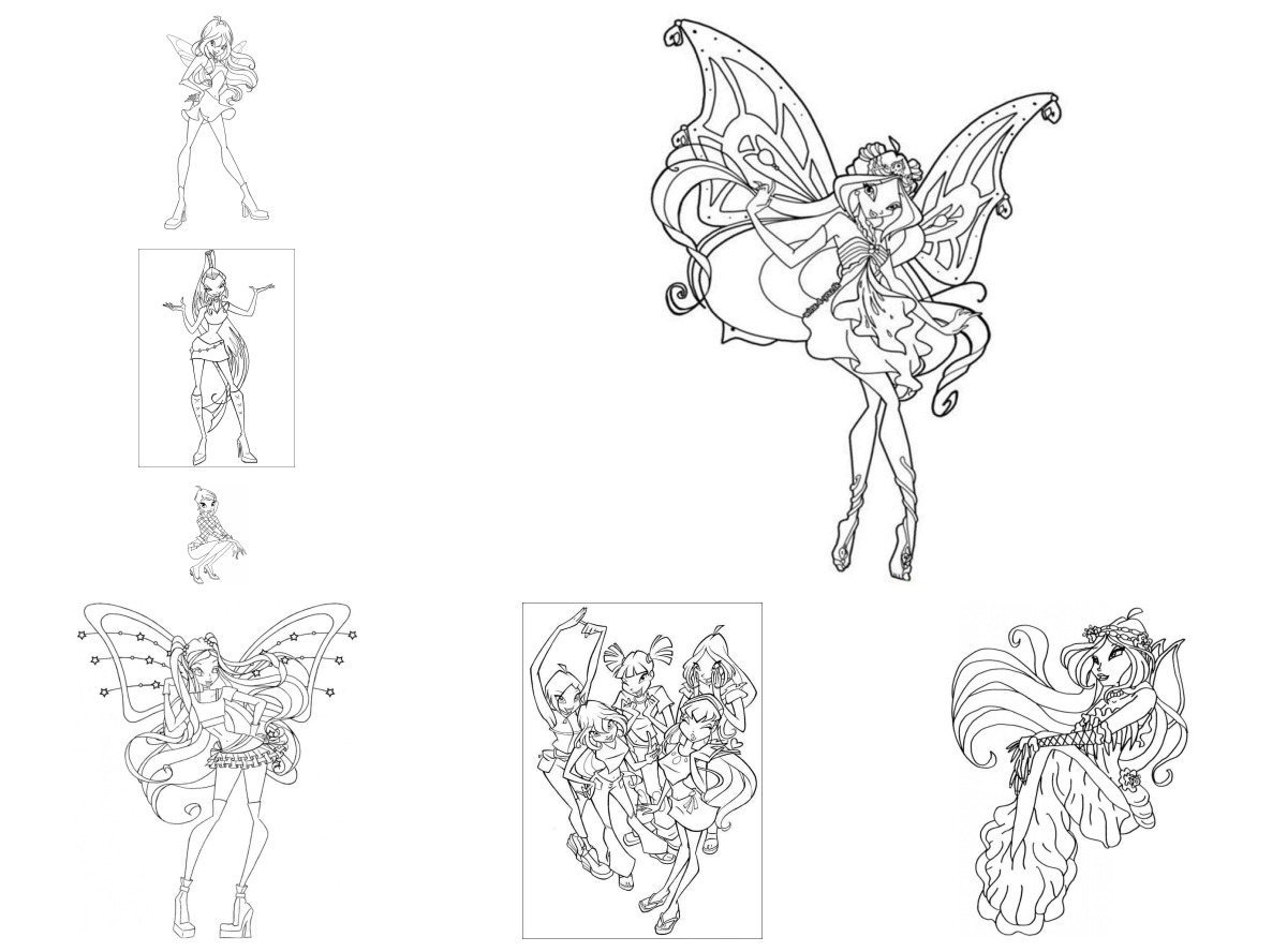 27 desenhos de O Clube das Winx — Para colorir e imprimir