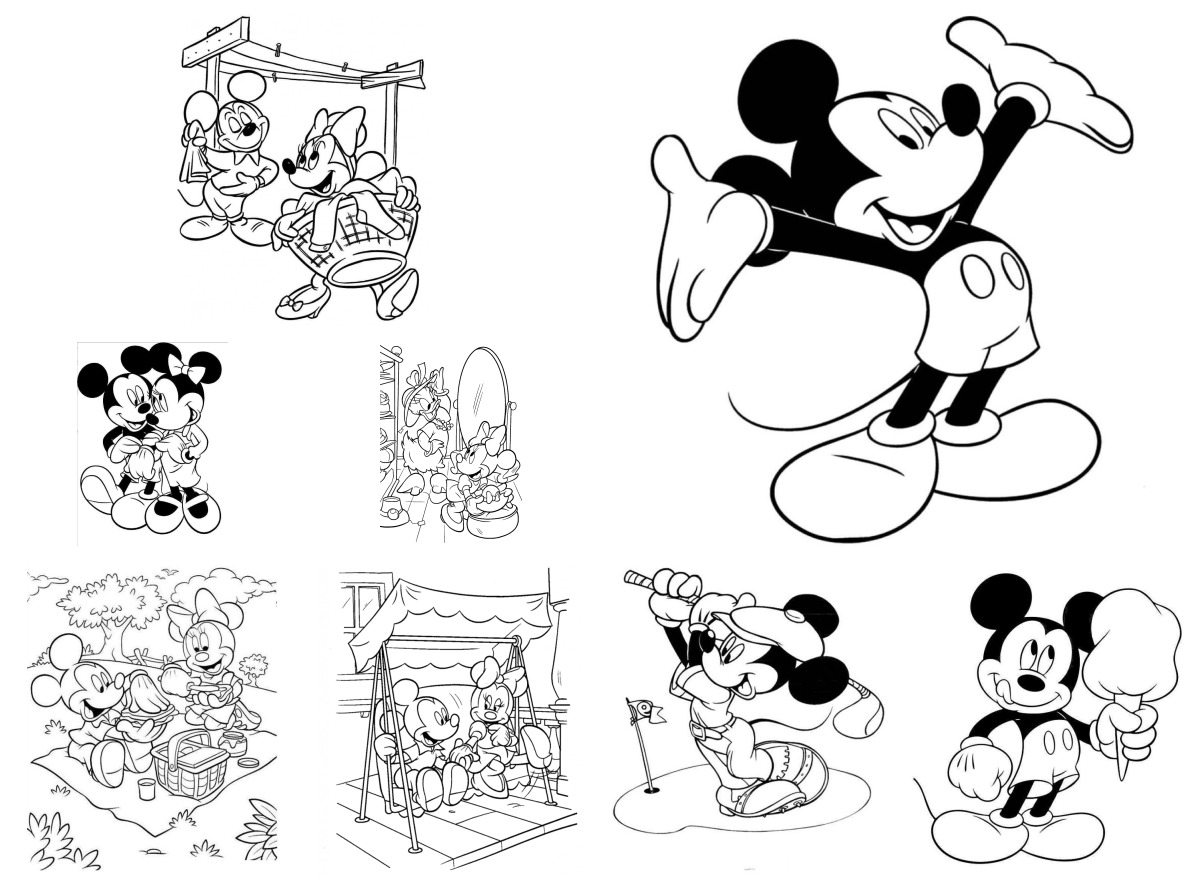 40 desenhos de Mickey Mouse — Para colorir e imprimir 40 desenhos de Mickey Mouse — Para colorir e imprimir